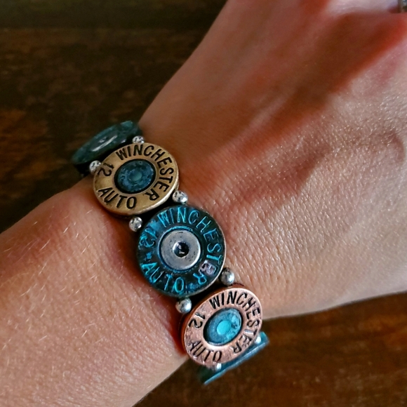 Not Branded Jewelry - NEW! Shotgun Shell Multi Color Western Stretch Bullet Bracelet